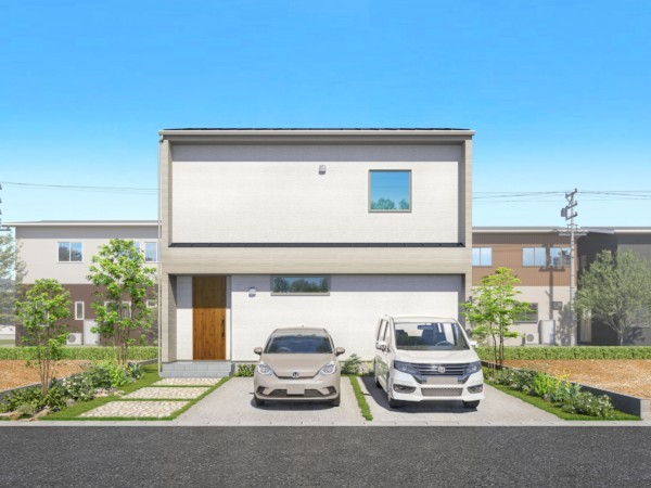出雲市大津町、新築一戸建ての完成予想図（外観）画像です