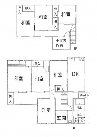 鳥取市徳尾、土地の間取り画像です