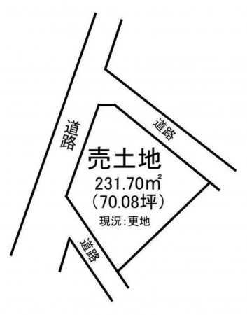 松江市古志原、土地の間取り画像です