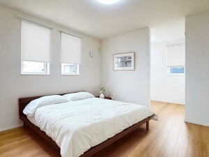 鳥取市卯垣、新築一戸建ての寝室画像です