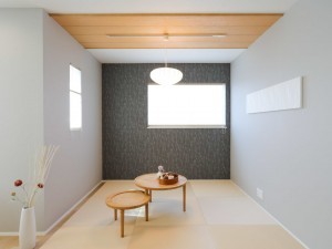 松江市法吉町、新築一戸建ての居間画像です