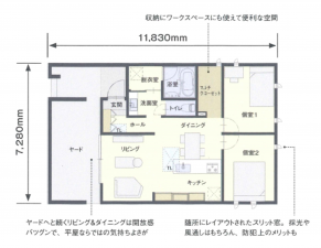 出雲市斐川町併川、新築一戸建ての間取り画像です
