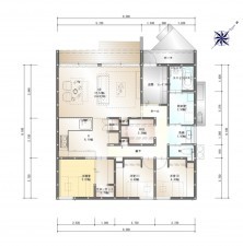 出雲市斐川町出西、新築一戸建ての間取り画像です