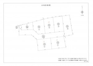 出雲市矢野町、土地の間取り画像です