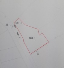 松江市八雲町東岩坂、土地の間取り画像です