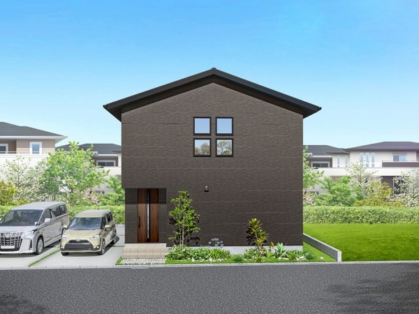 鳥取市西品治、新築一戸建ての完成予想図（外観）画像です