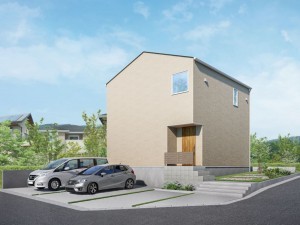 松江市雑賀町、新築一戸建ての外観画像です