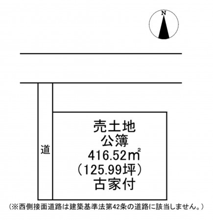 出雲市平田町、土地の間取り画像です