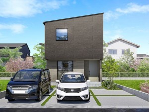 米子市中島、土地の建築プラン例画像です