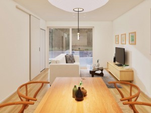 出雲市斐川町上直江、新築一戸建ての内装画像です