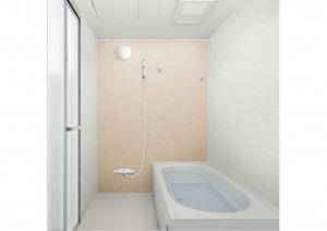 出雲市斐川町上直江、新築一戸建ての風呂画像です
