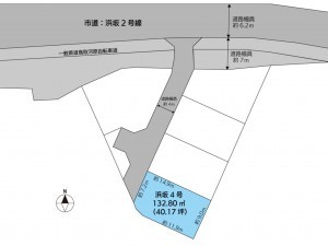 鳥取市浜坂、土地の間取り画像です