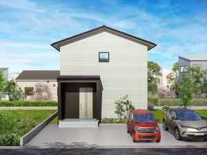 松江市西川津町、土地の建築プラン例画像です