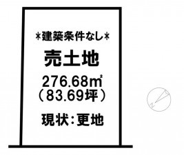 米子市夜見町、土地の間取り画像です