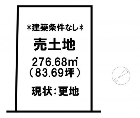 米子市夜見町、土地の間取り画像です