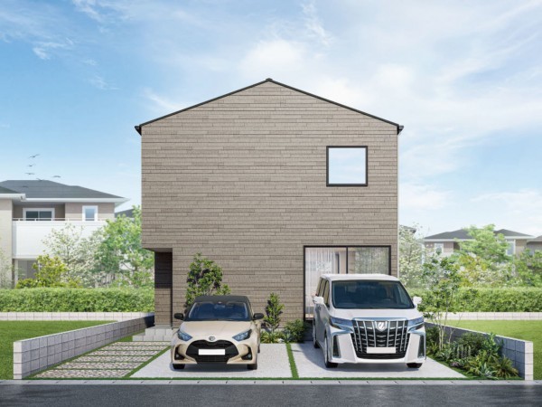 鳥取市浜坂、新築一戸建ての完成予想図（外観）画像です