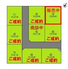 出雲市白枝町、土地の間取り画像です