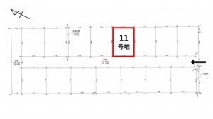 出雲市斐川町上庄原、土地の間取り画像です