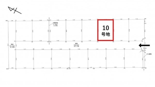 出雲市、土地の間取り画像です