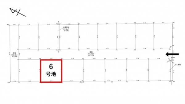 出雲市、土地の間取り画像です