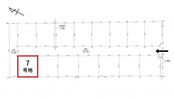 出雲市、土地の間取り画像です