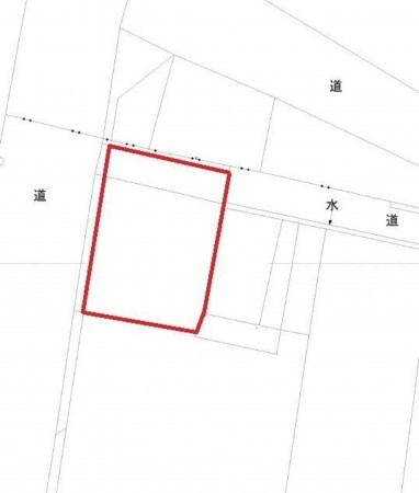 米子市吉岡、土地の間取り画像です
