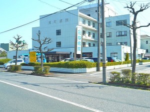 境港市上道町、土地の病院画像です