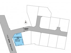 西伯郡伯耆町岸本、土地の間取り画像です