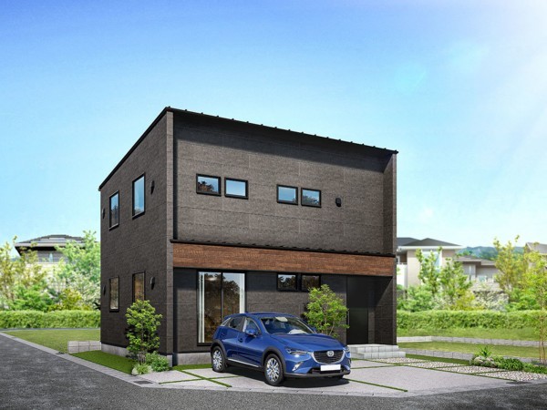 西伯郡伯耆町岸本、土地の建築プラン例画像です