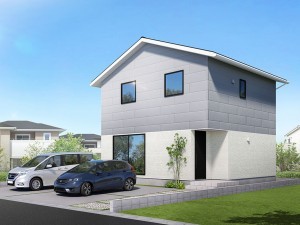 米子市旗ヶ崎、土地の建築プラン例画像です