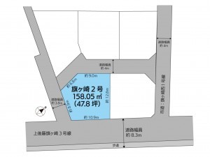 米子市旗ヶ崎、土地の間取り画像です