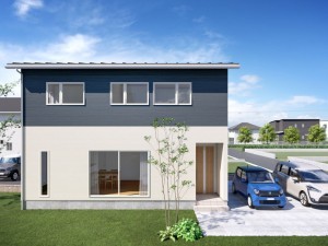 米子市旗ヶ崎、土地の建築プラン例画像です