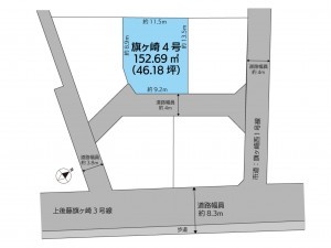 米子市旗ヶ崎、土地の間取り画像です
