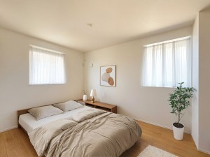 鳥取市南吉方、新築一戸建ての寝室画像です