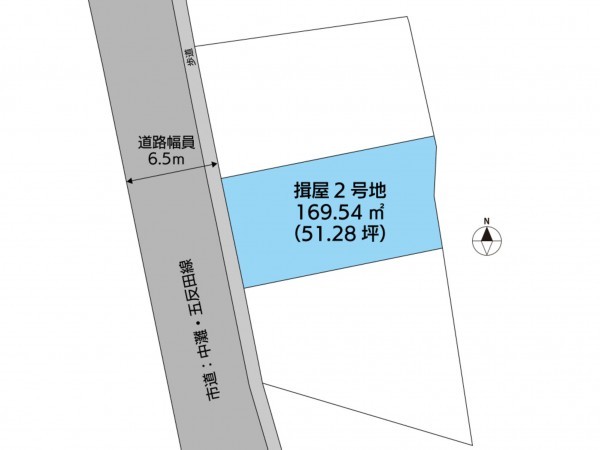 松江市東出雲町揖屋、土地の間取り画像です
