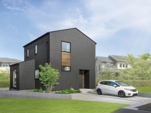 松江市玉湯町玉造、新築一戸建ての完成予想図(外観)画像です