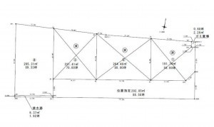 出雲市稲岡町、土地の間取り画像です