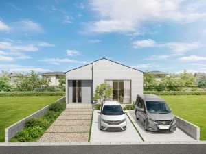 松江市浜佐田町、新築一戸建ての外観画像です