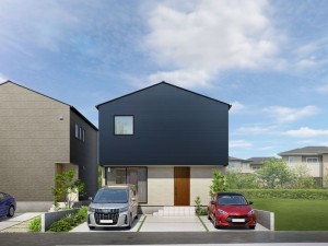 鳥取市古市、新築一戸建ての完成予想図（外観）画像です