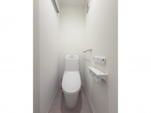 鳥取市古市、新築一戸建てのトイレ画像です