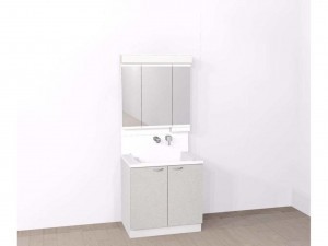 米子市旗ヶ崎、新築一戸建ての洗面画像です