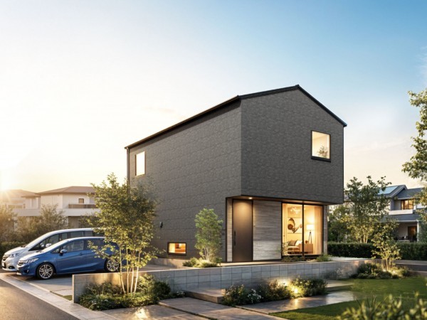 米子市旗ヶ崎、新築一戸建ての外観画像です