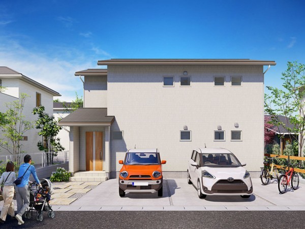 米子市上福原、土地の完成予想図（外観）画像です