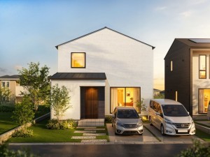 松江市法吉町、新築一戸建ての外観画像です