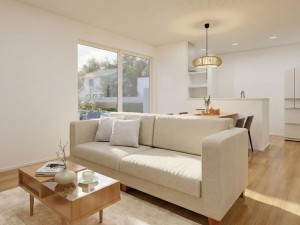 松江市西川津町、新築一戸建ての居間画像です