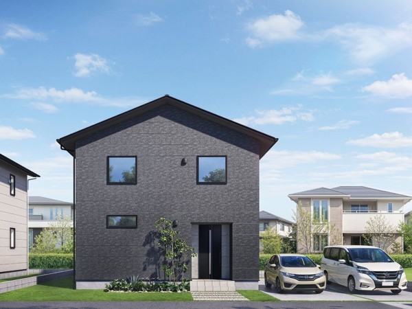 松江市西川津町、新築一戸建ての完成予想図（外観）画像です