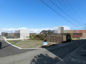 米子市彦名町、土地の前面道路を含む現地写真画像です