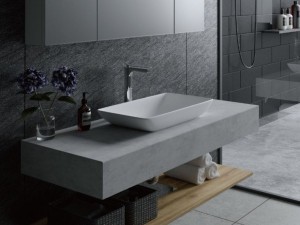 倉吉市、新築一戸建ての洗面画像です