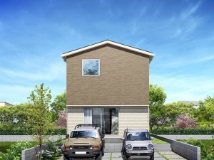 松江市上乃木、土地の完成予想図（外観）画像です