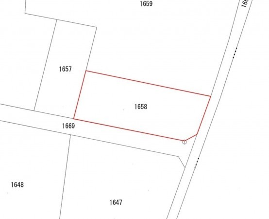 米子市二本木、土地の間取り画像です